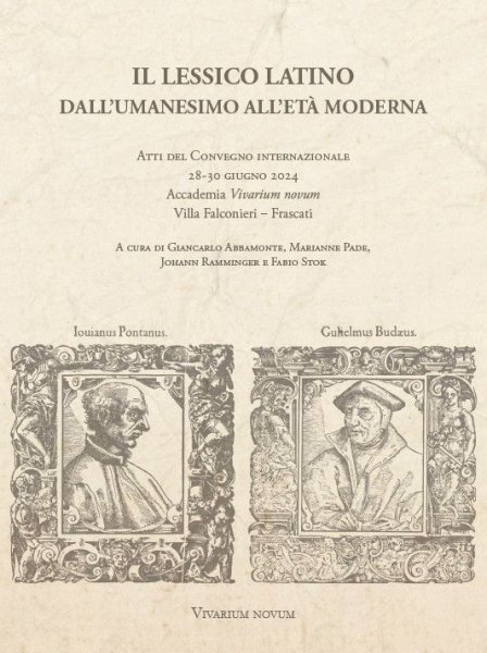 Il lessico latino dall'Umanesimo all'età moderna